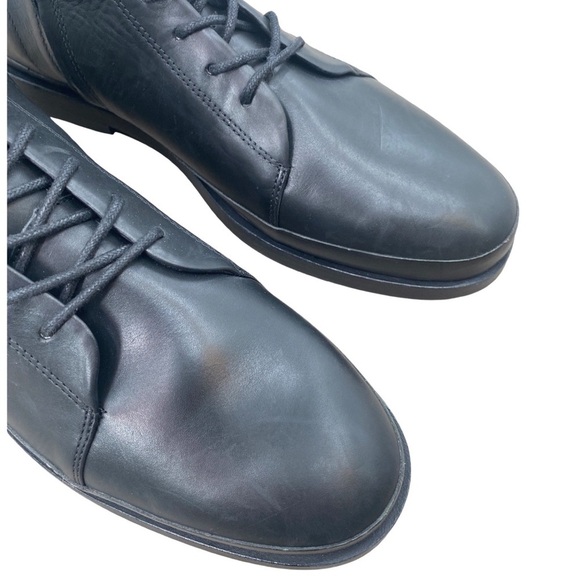 NWT Vince Women’s Cooper Black Leather Lace Up Boots Size 9.5 - Picture 7 of 12